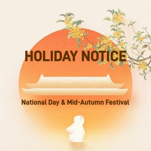 Avis de jours fériés pour la Fête nationale et la Fête de la mi-automne